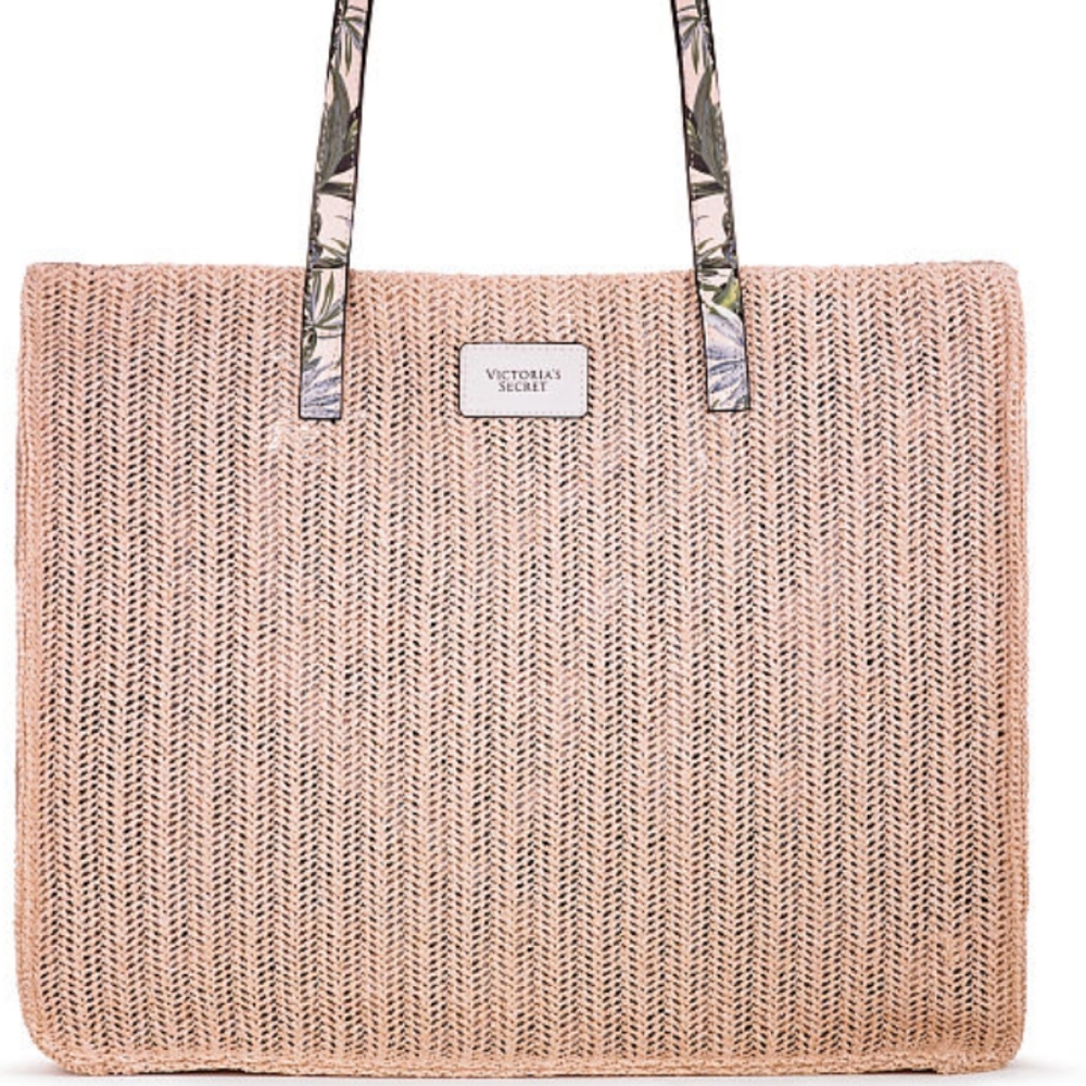 Victoria Secret woven basket tote